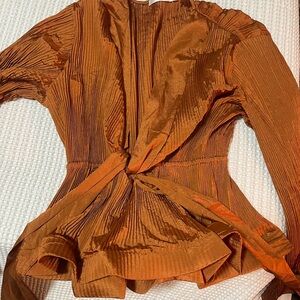Elegant Rust Brown Women's Top